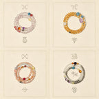 Constellation Natural Crystal Bracelet, Best Personal Gift to Friends