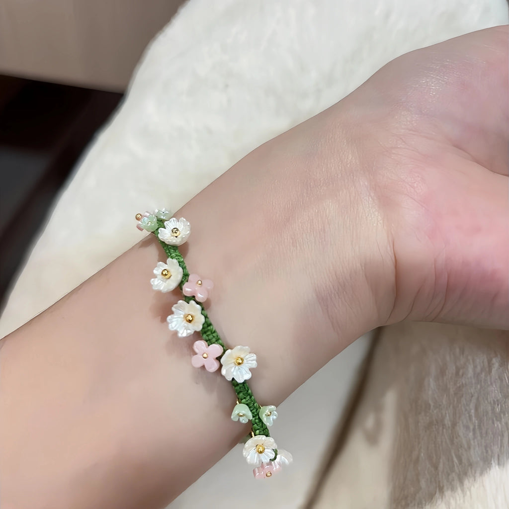 Woven Wreath Fresh Style Bracelet - For Sweet Daily Look