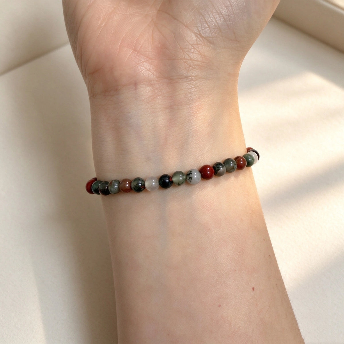 Bracelet tressé floral fait main