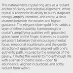 Bague en cristal naturel transparent – Clarté, Équilibre & Bonne Fortune