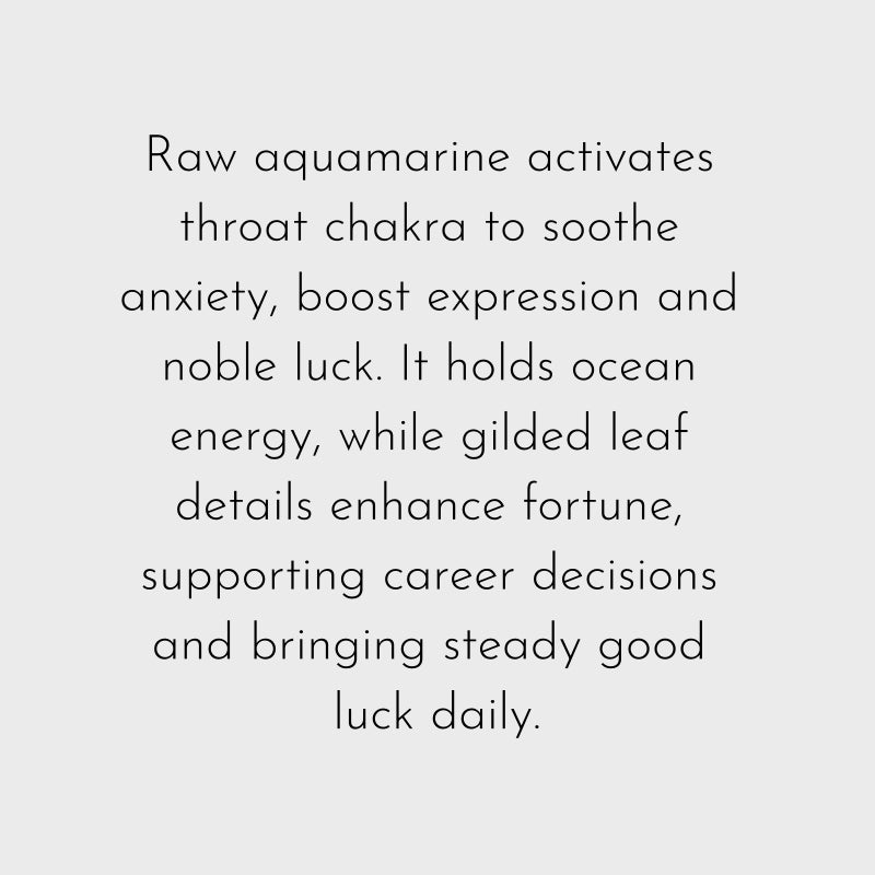 Aquamarine Luck Bracelet Ocean Raw Stone