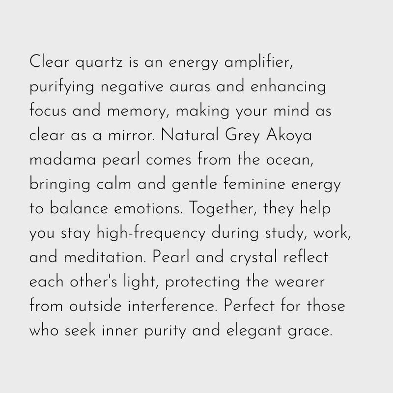 Natural Clear Quartz Necklace – Purify Aura, Boost Wisdom
