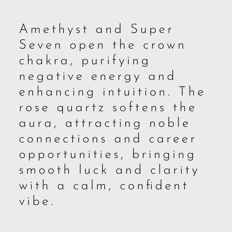 Amethyst & Super Seven Luck Bracelet