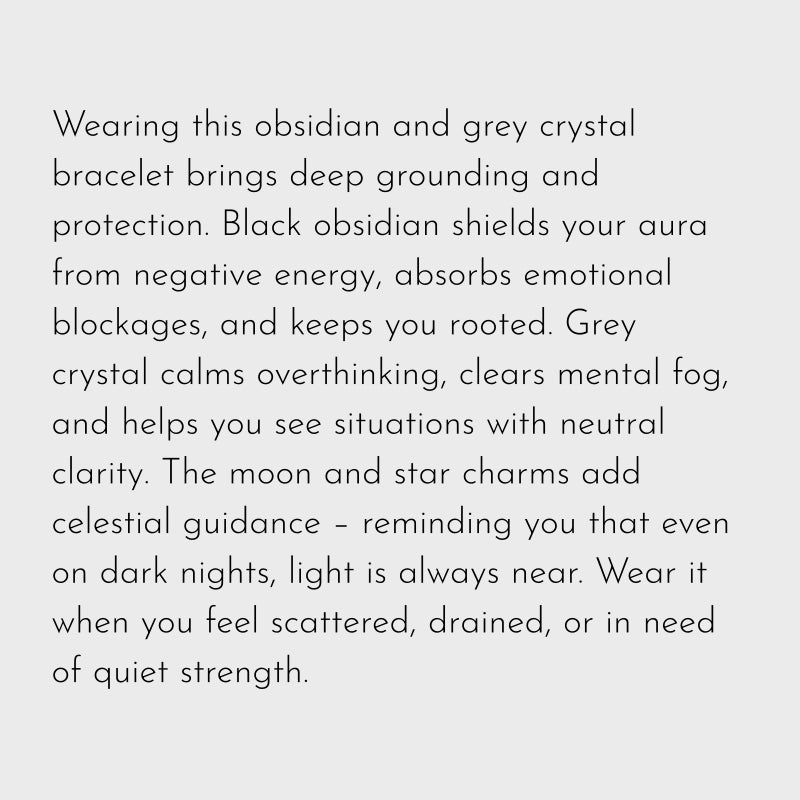 Obsidian Bracelet – Ground Energy, Clear Aura, Protect Your Light