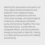 Aquamarine & Pearl Ring - Spiritual Benefits & Positive Energy