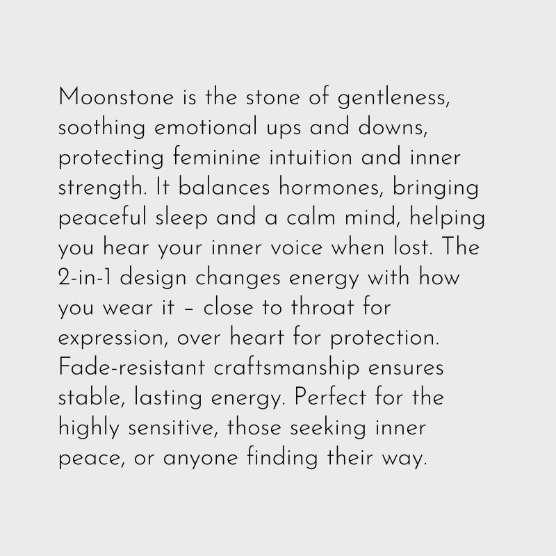 Sweet Falling Dream Galaxy Moonstone Necklace – Gentle Intuition, Feminine Protection