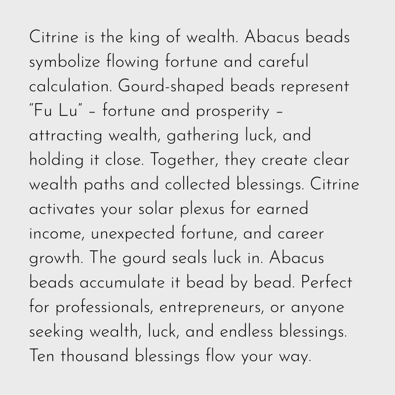 Natural Citrine Gourd Bracelet – Attract Wealth & Luck, Boost True Romance