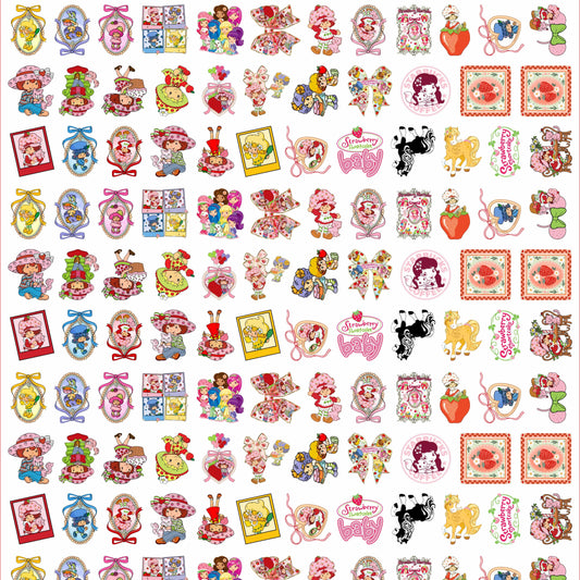 Strawberry Cake Girl 8cm Acrylic Charms for DIY match game-open in live