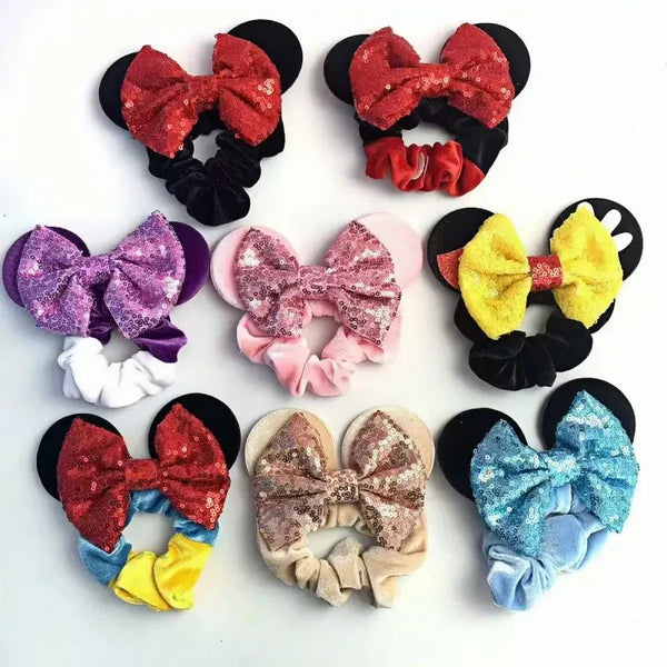 Mickey Minnie Bow Hair Band [Set of 10]