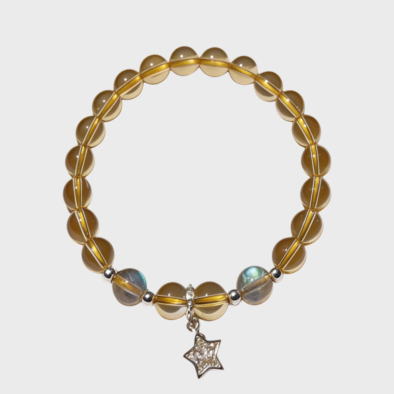 Lucky Star Citrine & Moonstone Bracelet