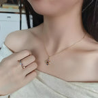 Collier Sakura en jade Hetian
