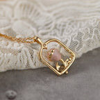 Rose Pink Necklace/Bracelet/Ring/Earrings Set - Sincere Romantic Love