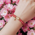 Gentle Soul Natural Strawberry Quartz Bracelet