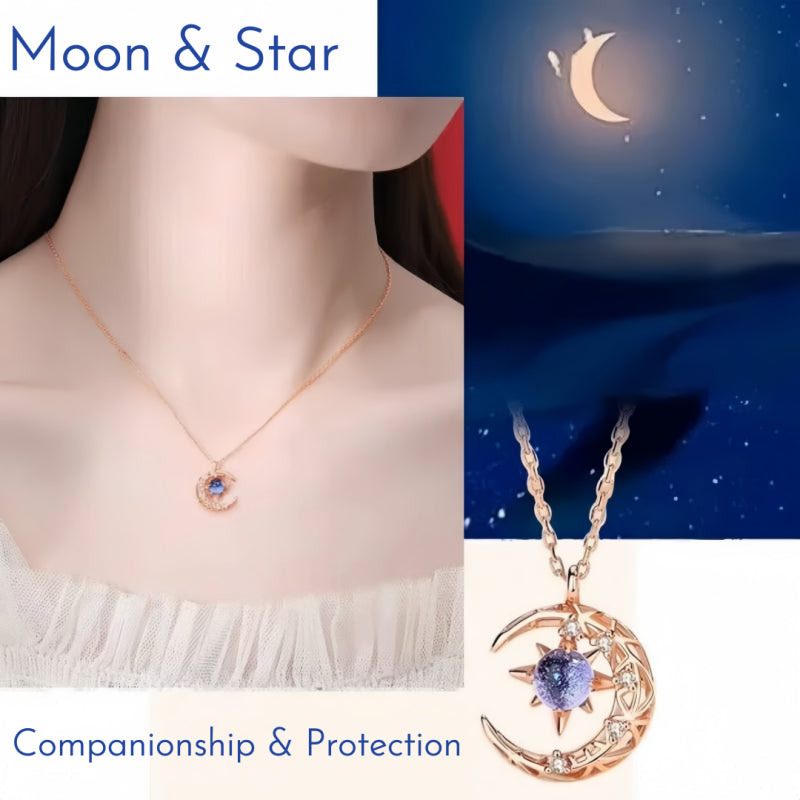Lunapulse Moon & Star Necklace