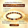 Bracelet Œil-de-Tigre Naturel — Essentiel Empilable Porteur de Chance et de Fortune
