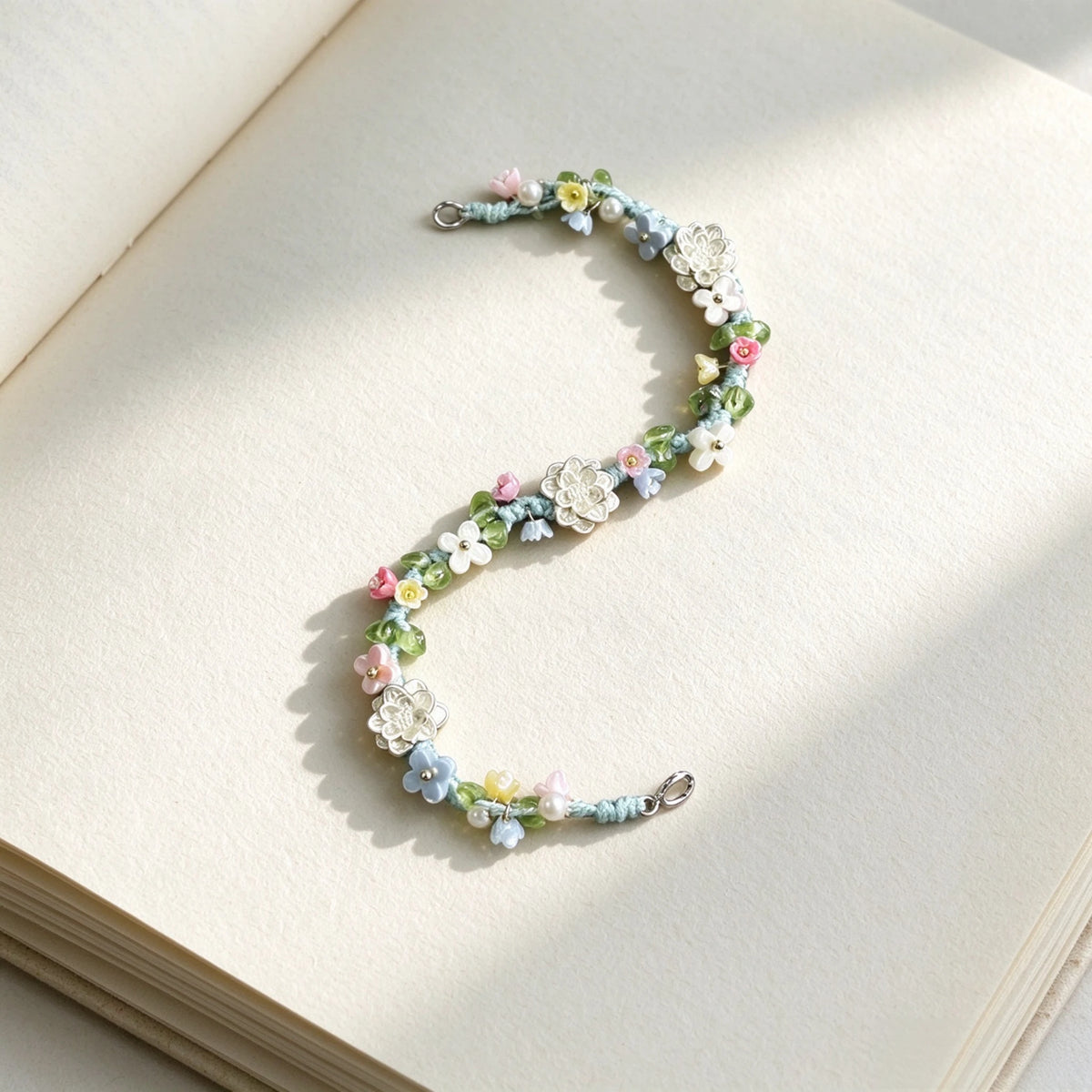 Handmade Lotus Flower S925 Bracelet - Wash Away All Worries