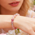 Bracelet en cristal naturel murmure de pétales