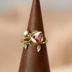 Rose Pink Necklace/Bracelet/Ring/Earrings Set - Sincere Romantic Love