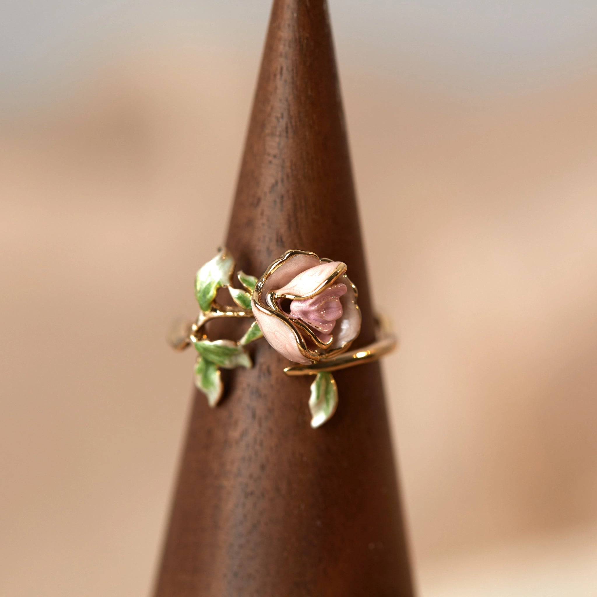 Rose Pink Necklace/Bracelet/Ring/Earrings Set - Sincere Romantic Love