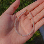Collier en cristal naturel couronne vintage
