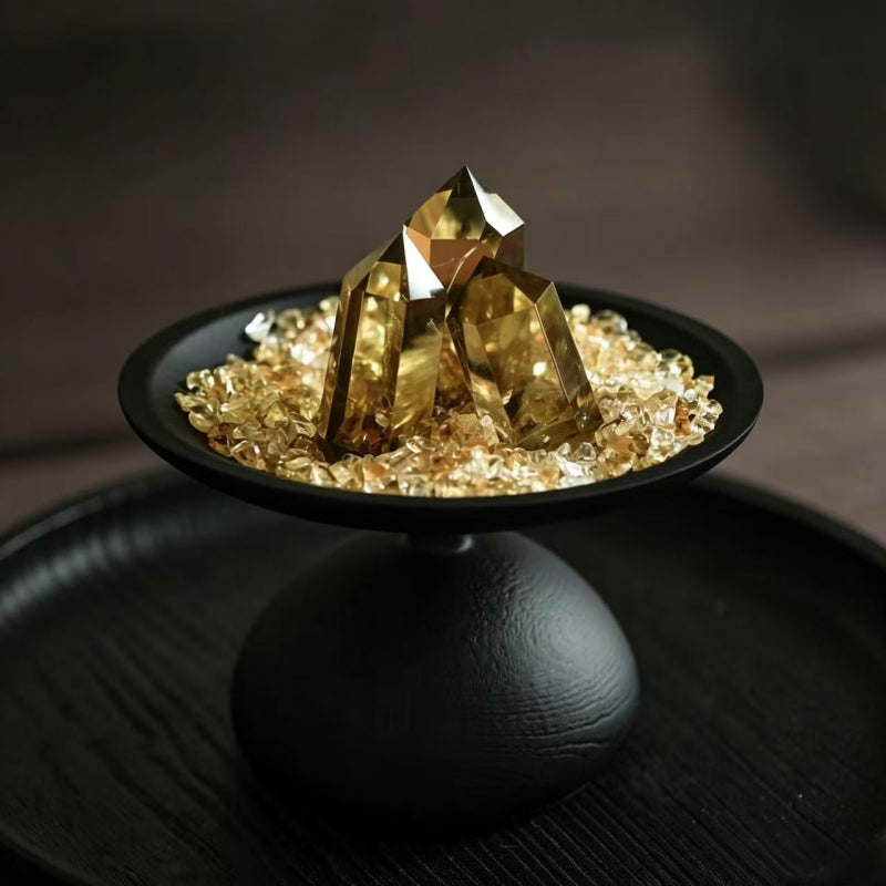 Natural Citrine Home Decor- Good Luck & Abundance