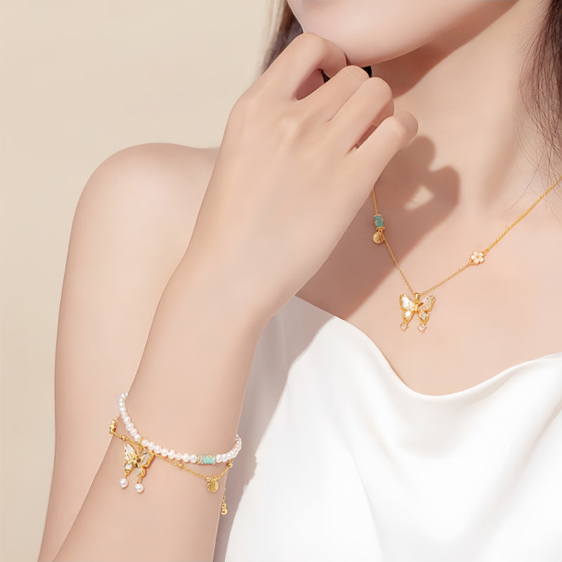 Collier de jade Hetian naturel éclat lunaire