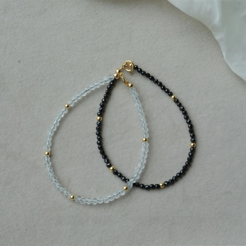 Collier en cristal naturel couronne vintage