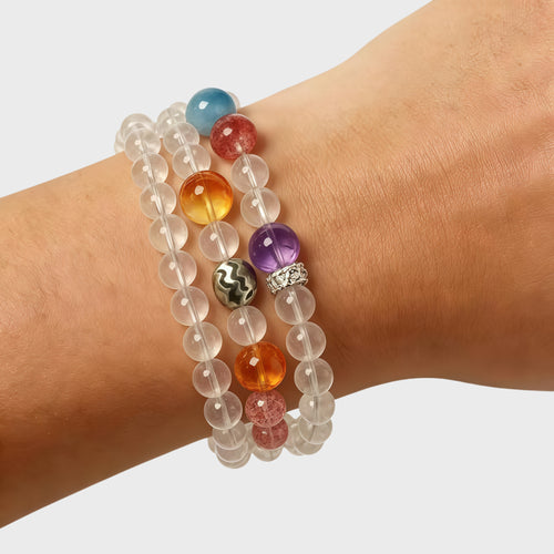 Bracelet Constellation en Cristal Naturel B