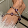 Bracelet Lune de Nuit Éternelle en Pierre de Lune Grise – Calme Émotionnel, Sagesse & Soulagement de l'Anxiété