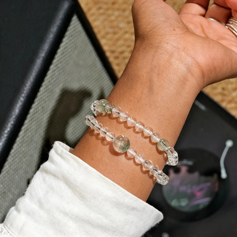 Natural Crystal Energy Bracelet, Choose Metal/Wood/Water/Fire/Earth - Smooth Days Ahead