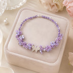 Bracelet tressé floral fait main