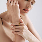 Bague en pierre naturelle œil de tigre torsadée vintage pour femme - Éloigne la négativité