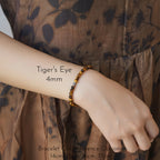 Tiger's Eye & Shell Stackable Bracelet - Courage & Calm
