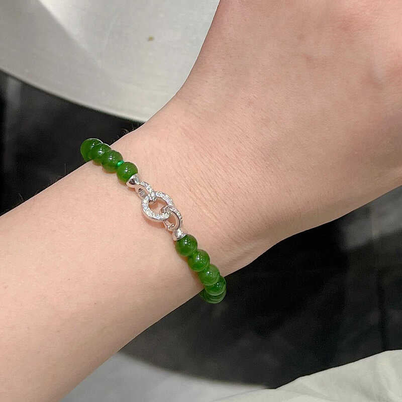 Natural Hetian Jade Bracelet - Attract Positivity, Peaceful Fortune