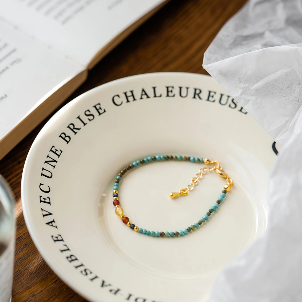Collier en cristal naturel couronne vintage