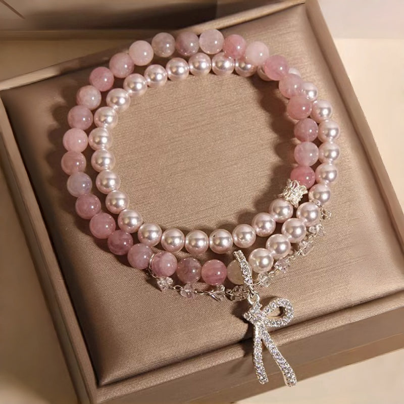 Bracelet de cinabre naturel Renouveau Lotus Rouge