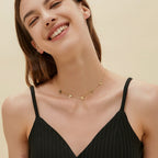 Sterling Silver 18K Gold Plated 26 Letter Custom Necklace Minimalist Versatile Personalized Name Choker