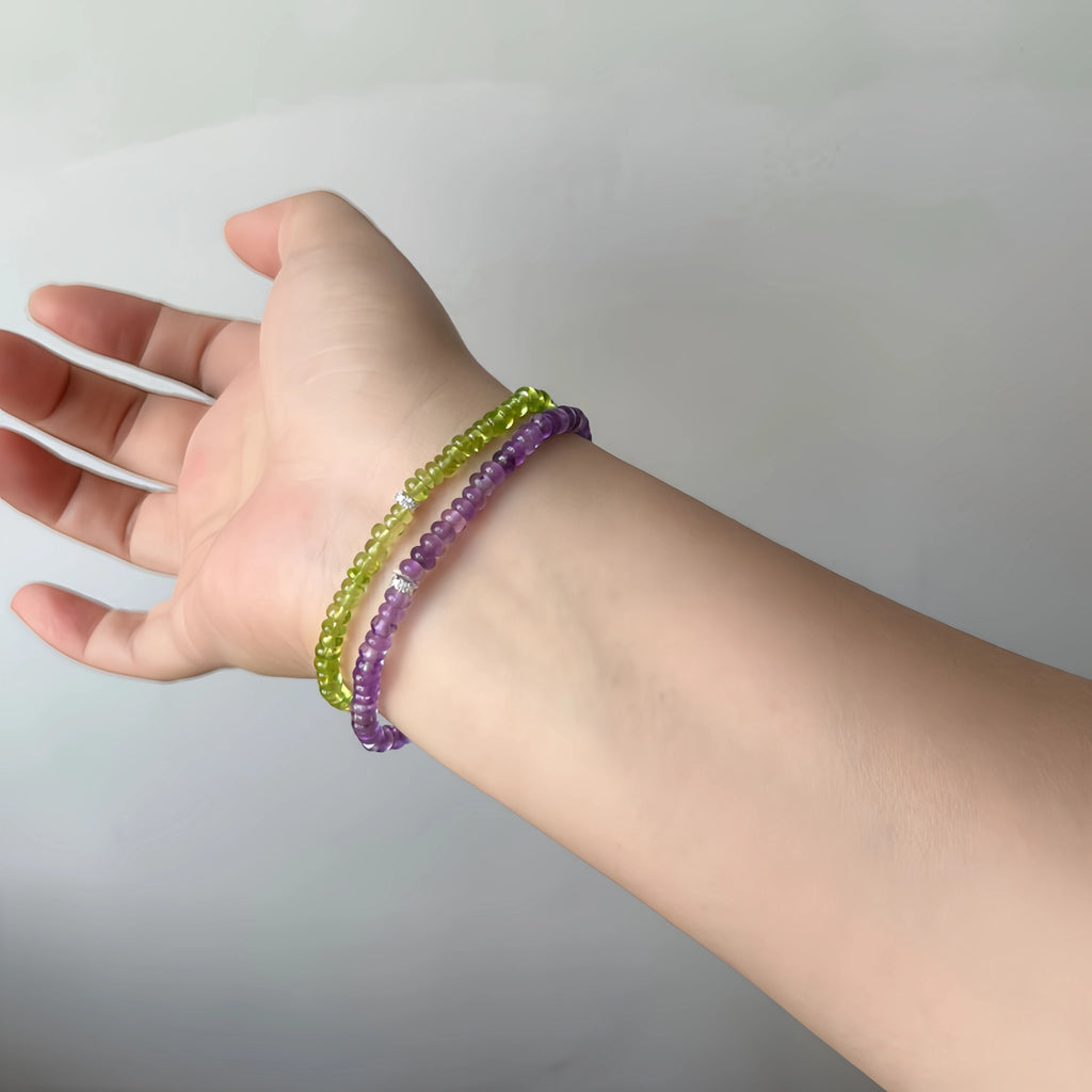 Dopamine‑Colored Crystal Stackable Bracelet - Boost Energy & Lift Mood