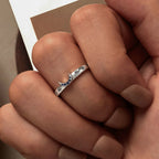 Bague en améthyste naturelle irrégulière – Calme l'esprit, approfondit l'intuition, attire la paix