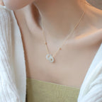 Collier à ajustement facile en quartz clair - Pureté intérieure et expression claire