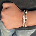 Collier en cristal naturel couronne vintage