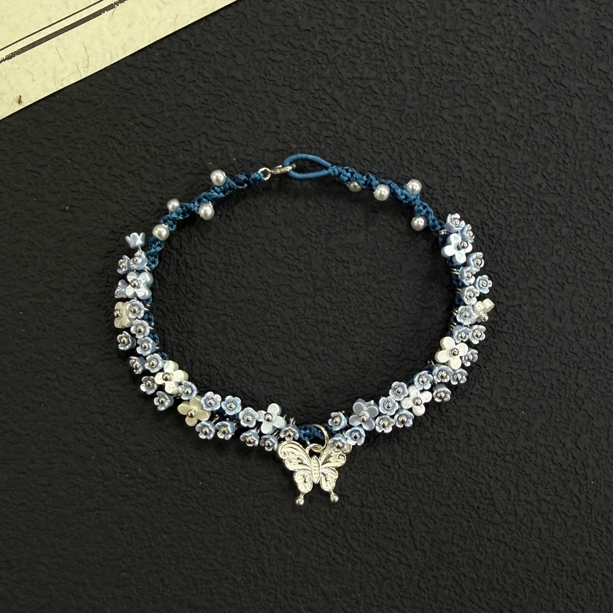 S925 Sterling Silver Butterfly & Flower Bracelet - Blossom & Transformation Energy
