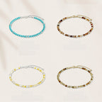 Mixed Agate & Mother‑of‑Pearl Bracelet - Protection & Vibrant Vitality