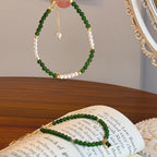 Collier en cristal naturel couronne vintage