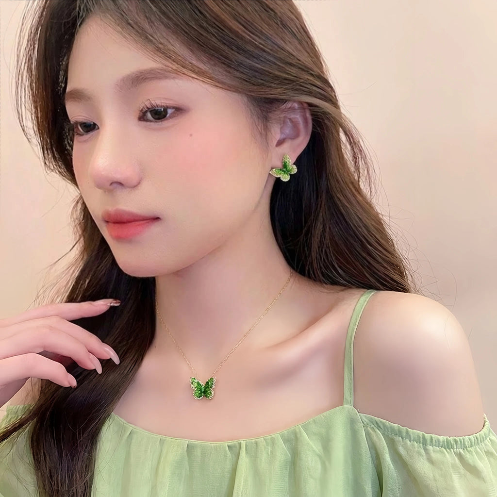 Collier Sakura en jade Hetian
