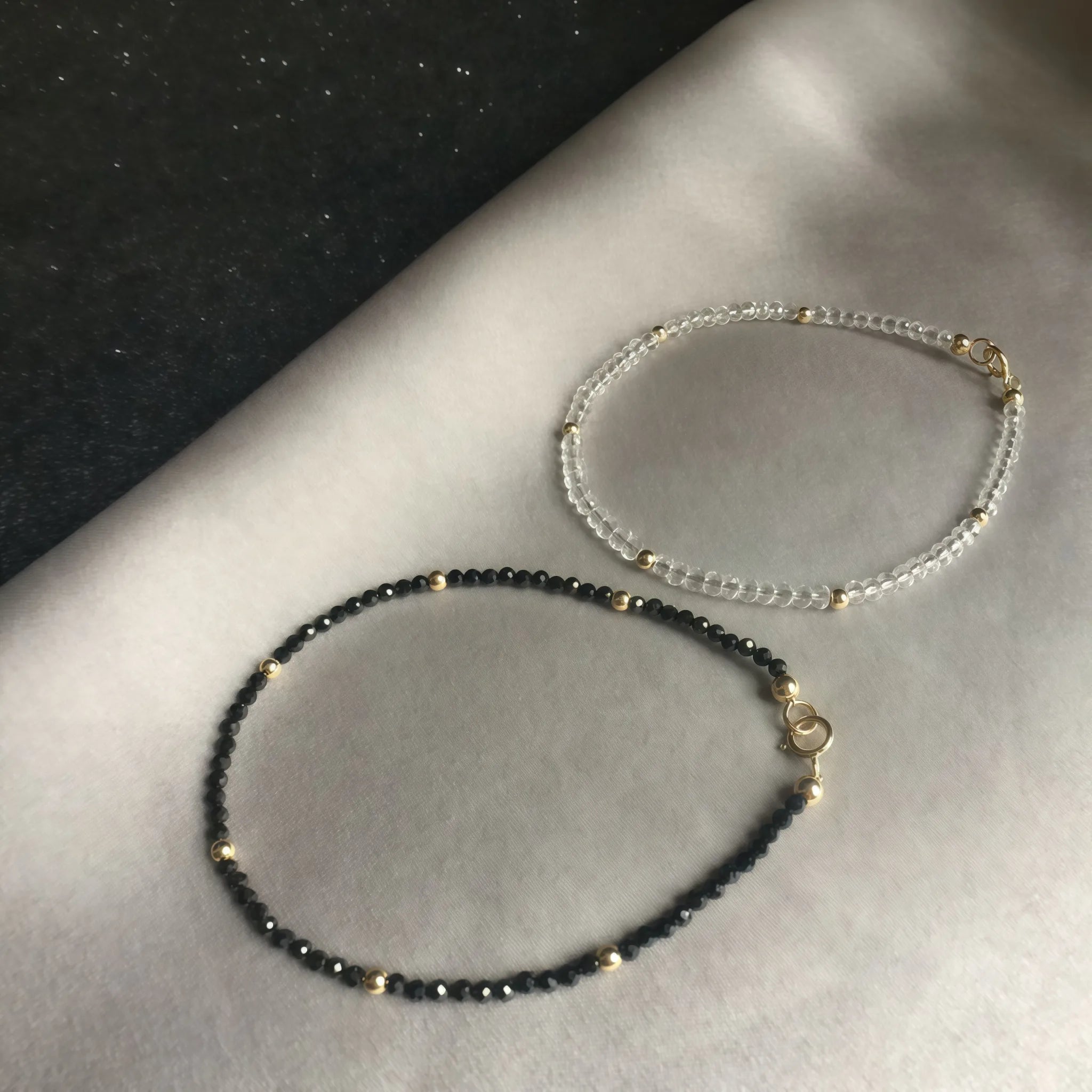 Collier en cristal naturel couronne vintage
