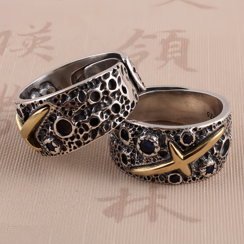 Bague en améthyste naturelle irrégulière – Calme l'esprit, approfondit l'intuition, attire la paix