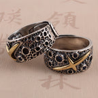 Bague en améthyste naturelle irrégulière – Calme l'esprit, approfondit l'intuition, attire la paix