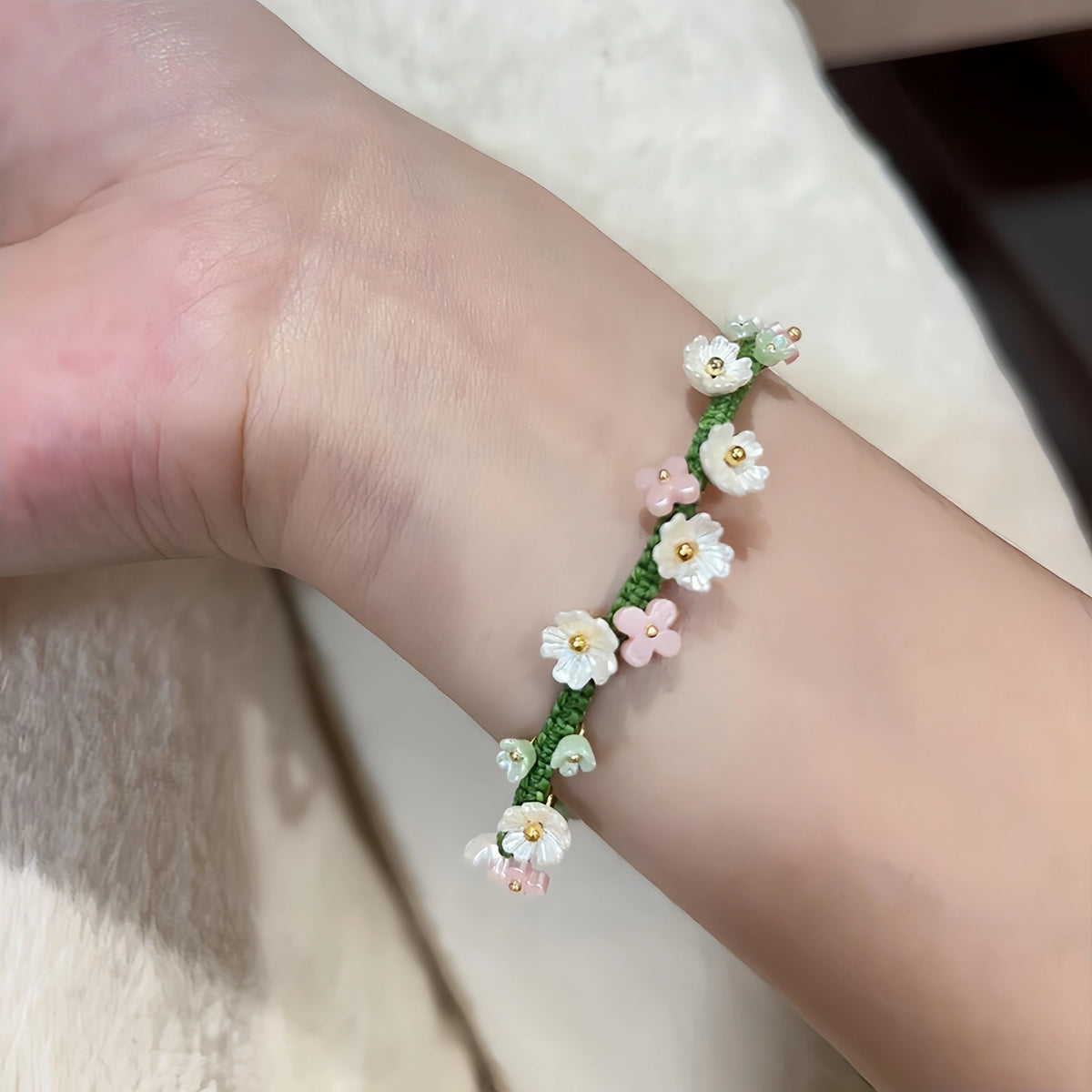 Woven Wreath Fresh Style Bracelet - For Sweet Daily Look