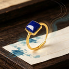 Classic Lapis Lazuli Indigo Ring - Awakens Inner Wisdom